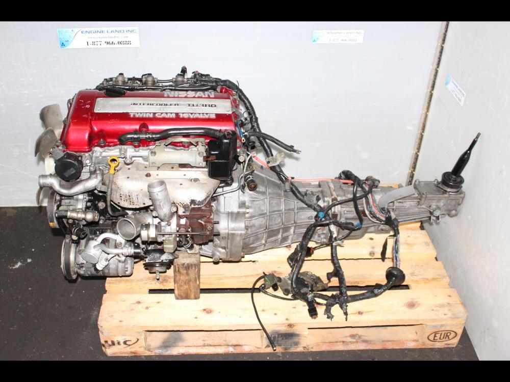 JDM NISSAN 180SX SR20DET 2.0L DOHC TURBO ENGINE, 5SPEED TRANSMISSION, ECU, WIRING HANRESS, IGNITER CHIP: Image 1
