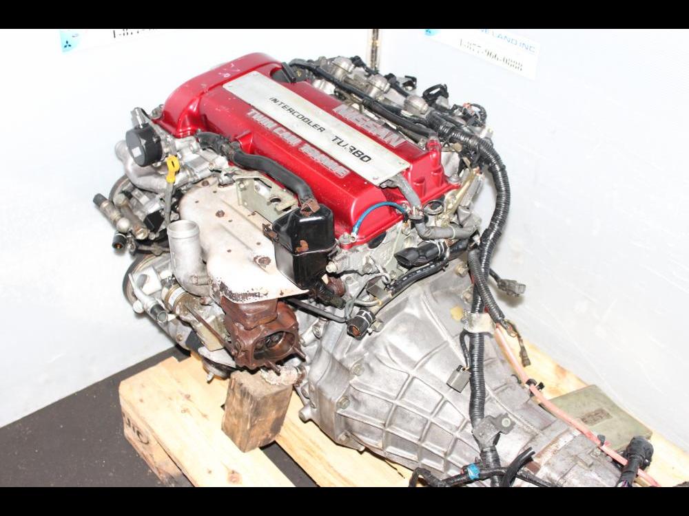 JDM NISSAN 180SX SR20DET 2.0L DOHC TURBO ENGINE, 5SPEED TRANSMISSION, ECU, WIRING HANRESS, IGNITER CHIP: Image 3
