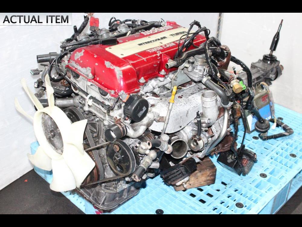 NISSAN 180SX, 240SX, SILVIA JDM SR20DET 2.0L DOHC TURBO MOTOR, 5SPEED TRANSMISSION, ECU, WIRING, IGNITER CHIP: Image 4