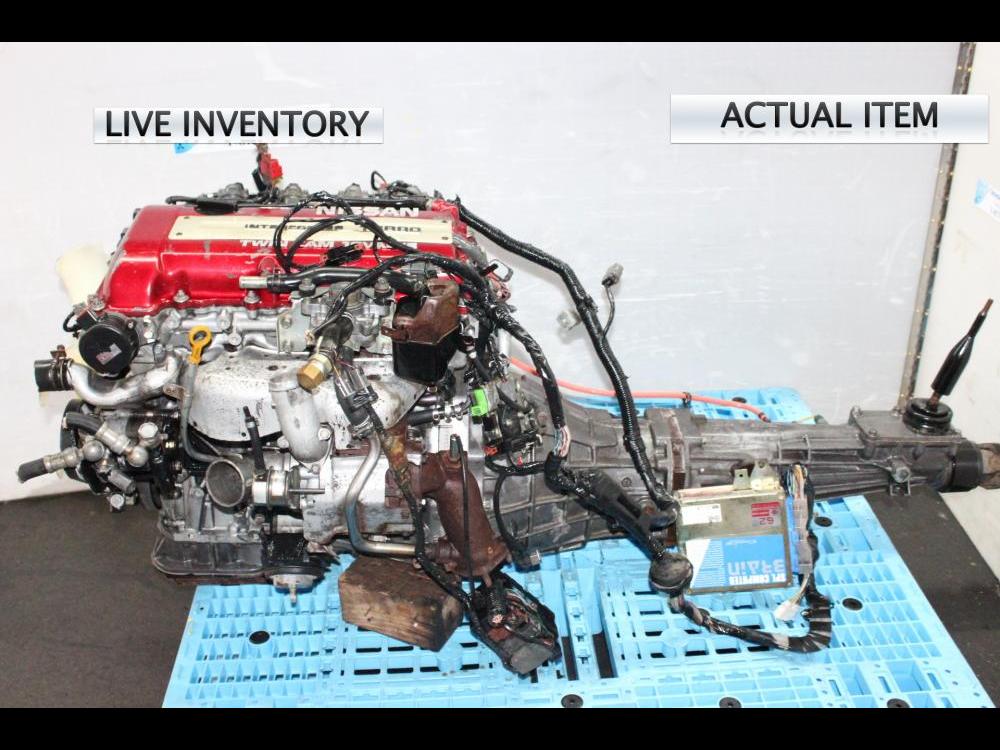 NISSAN 180SX, 240SX, SILVIA JDM SR20DET 2.0L DOHC TURBO MOTOR, 5SPEED TRANSMISSION, ECU, WIRING, IGNITER CHIP: Image 1