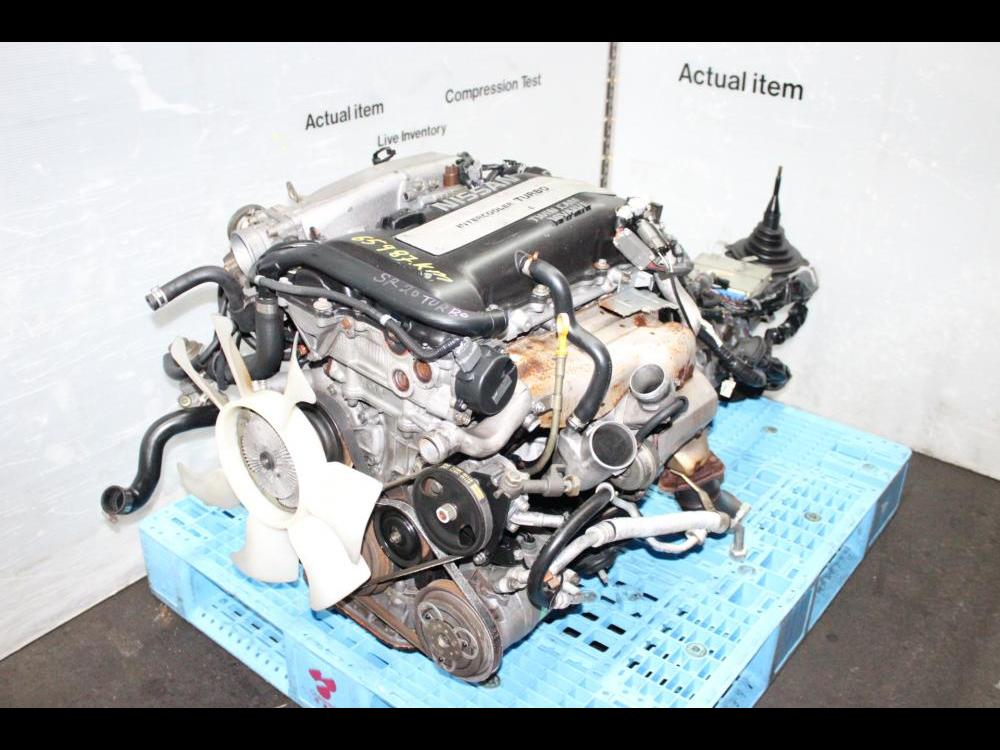 JDM NISSAN SILVIA 240SX SR20 S14 TURBO MOTOR MANUAL TRANSMISSION, ECU, WIRING, IGNITER CHIP, MAF: Image 2