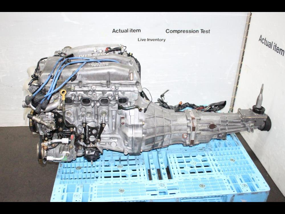 JDM NISSAN 240SX SR20DE MOTOR 5SPEED TRANSMISSION, ECU, WIRING, 180SX S14 ENGINE: Image 4