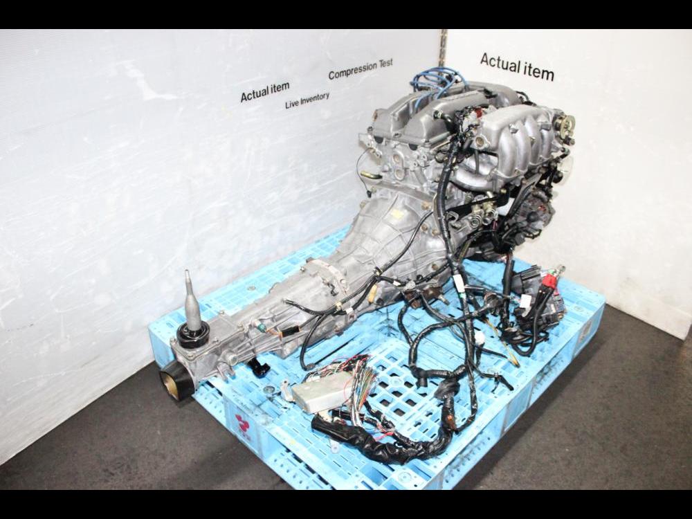 JDM NISSAN 240SX SR20DE MOTOR 5SPEED TRANSMISSION, ECU, WIRING, 180SX S14 ENGINE: Image 2