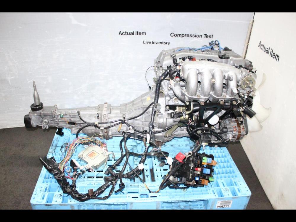 JDM NISSAN 240SX SR20DE MOTOR 5SPEED TRANSMISSION, ECU, WIRING, 180SX S14 ENGINE: Image 7