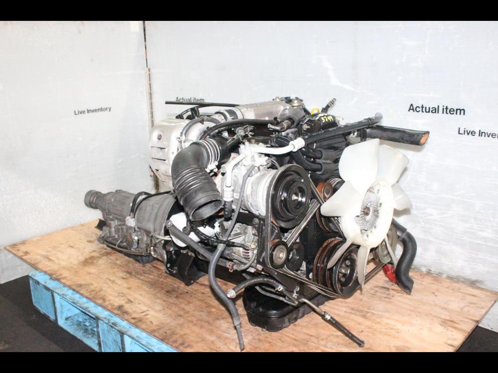 JDM 2L TOYOTA HILUX 4RUNER 2.4L EFI DIESEL TURBO ENGINE AUTOMATIC RWD TRANS ECU 2L-TE: Image 4