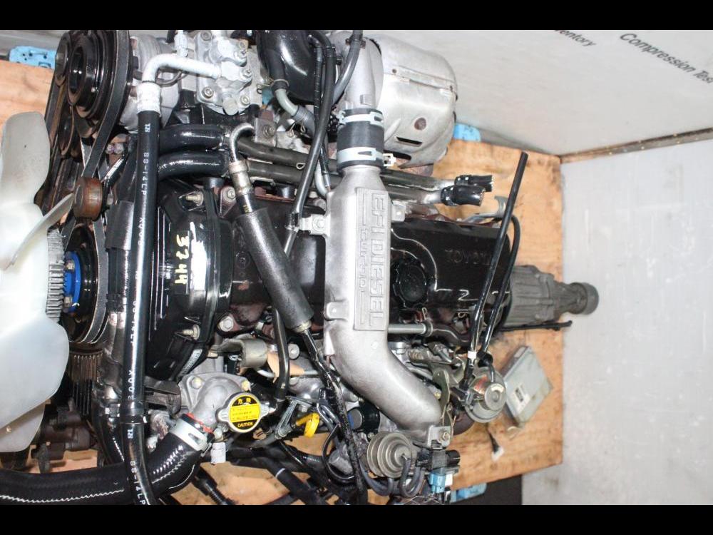 JDM 2L TOYOTA HILUX 4RUNER 2.4L EFI DIESEL TURBO ENGINE AUTOMATIC RWD TRANS ECU 2L-TE: Image 10