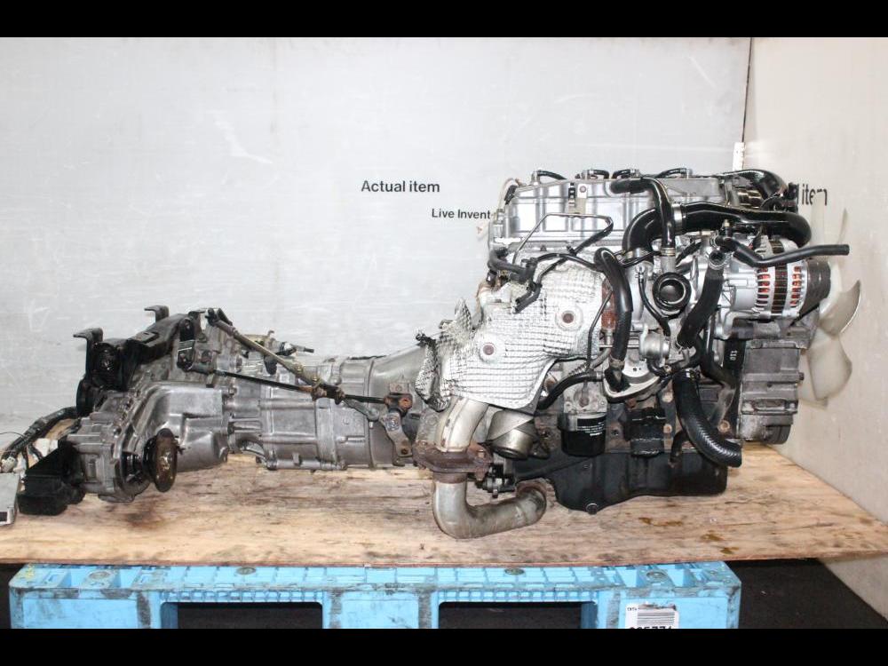 JDM MAZDA BONGO BRAWNY RF TURBO DIESEL MOTOR AWD MANUAL TRANSMISSION, ECU, WIRING: Image 9