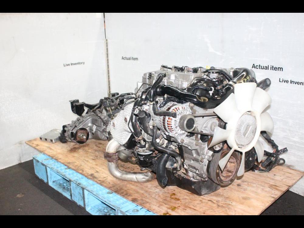 JDM MAZDA BONGO BRAWNY RF TURBO DIESEL MOTOR AWD MANUAL TRANSMISSION, ECU, WIRING: Image 6