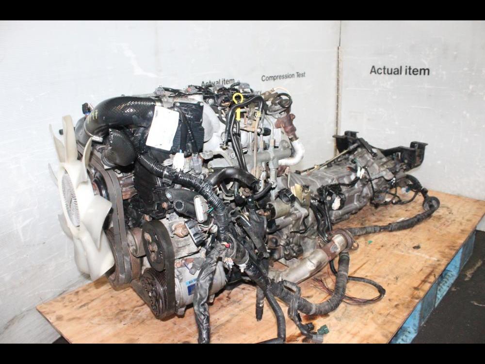 JDM MAZDA BONGO BRAWNY RF TURBO DIESEL MOTOR AWD MANUAL TRANSMISSION, ECU, WIRING: Image 3