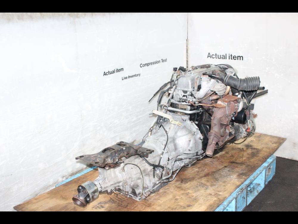 MITSUBISHI PAJERO MONTERO JDM 4D56 2.5L TURBO DIESEL ENGINE RWD AUTOMATIC TRANSMISSION: Image 1