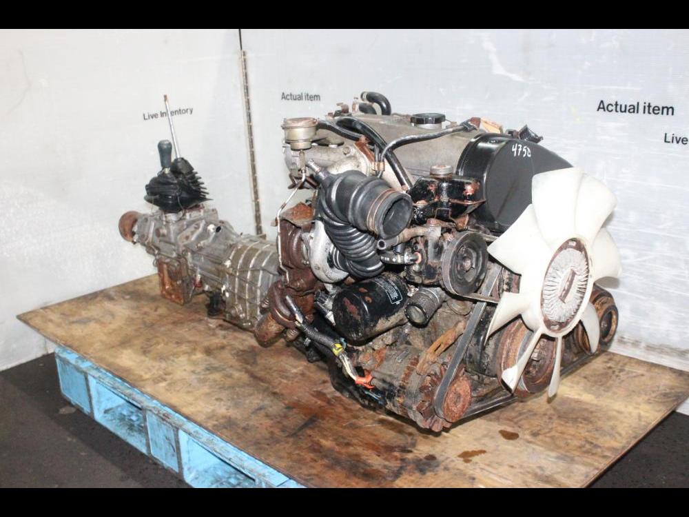 JDM MITSUBISHI MONTERO PAJERO 4D56 TURBO 2.5L DIESEL MOTOR : Image 7