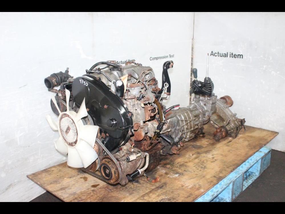 JDM MITSUBISHI MONTERO PAJERO 4D56 TURBO 2.5L DIESEL MOTOR : Image 2