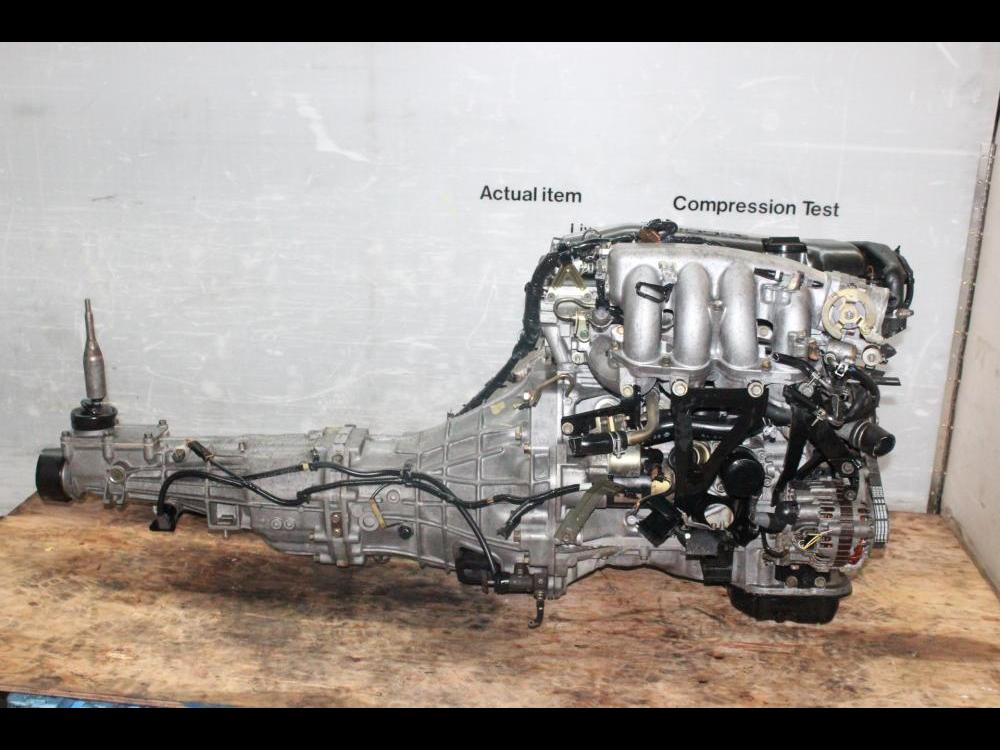 JDM NISSAN 240SX, SILVIA, 180SX SR20DET S14 DOHC TURBO ENGINE MANUAL GEARBOX: Image 1