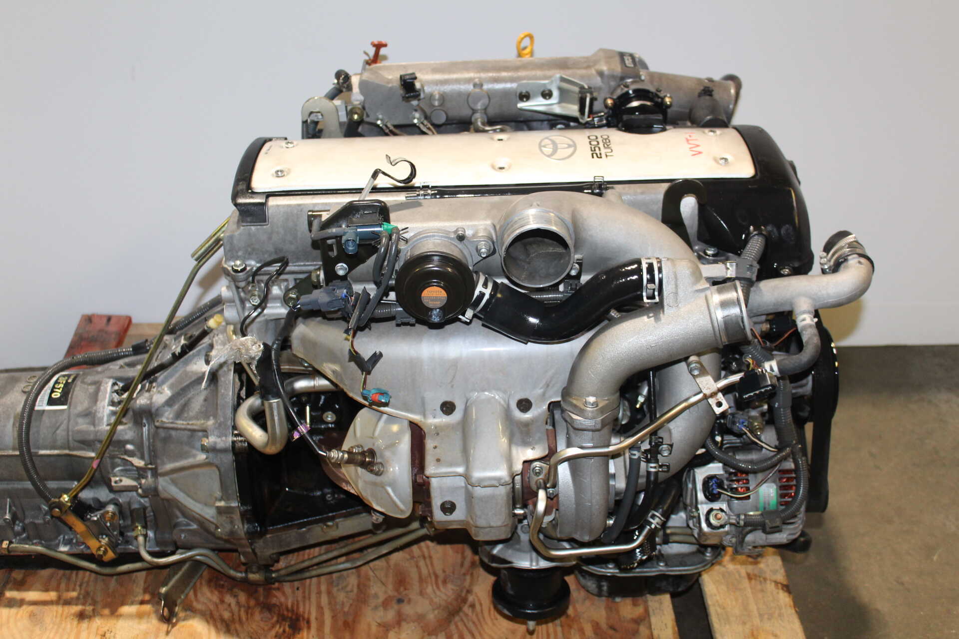 1999-2003 JDM TOYOTA VVTI TURBO 1JZ, 2.5L GTE, IGNITER, DET, ESCS-I, ECU, TRANSMISSION WITH ENGINE : Image 1