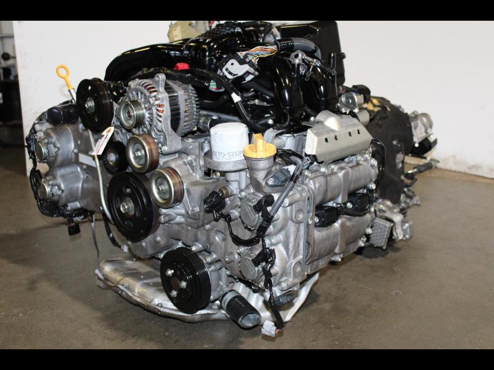 USED JDM SUBARU FB20 2.0L DOHC AVCS ENGINE ONLY XV CROSSTREK 2012-2014: Image 4