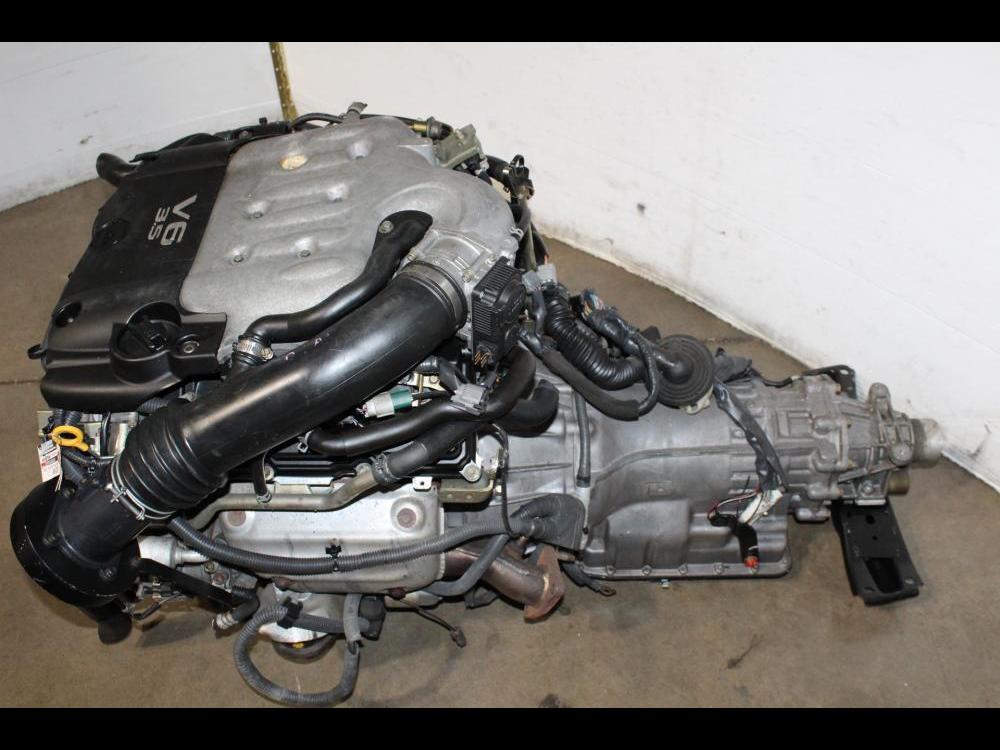 JDM NISSAN 350Z VQ35DE 3.5L V6 MOTOR AUTOMATIC TRANSMISSION INFINITI G35 2003-2004: Image 1