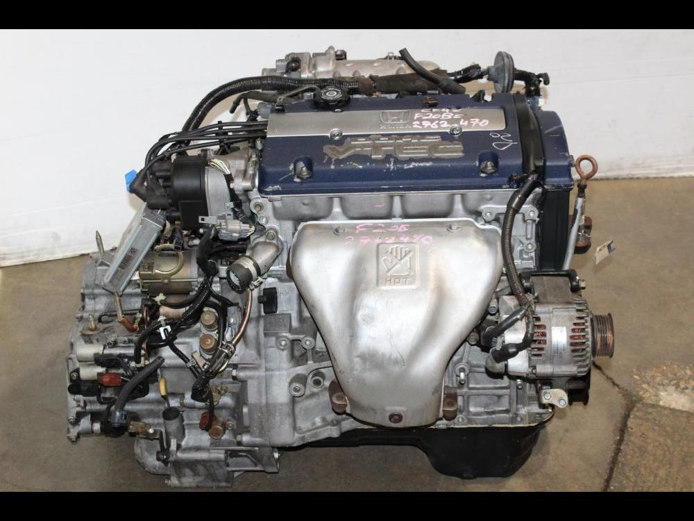 JDM HONDA ACCORD F20B 2.0L DOHC BLUE TOP VTEC ENGINE WITH AUTOMATIC TRANSMISSION: Image 7