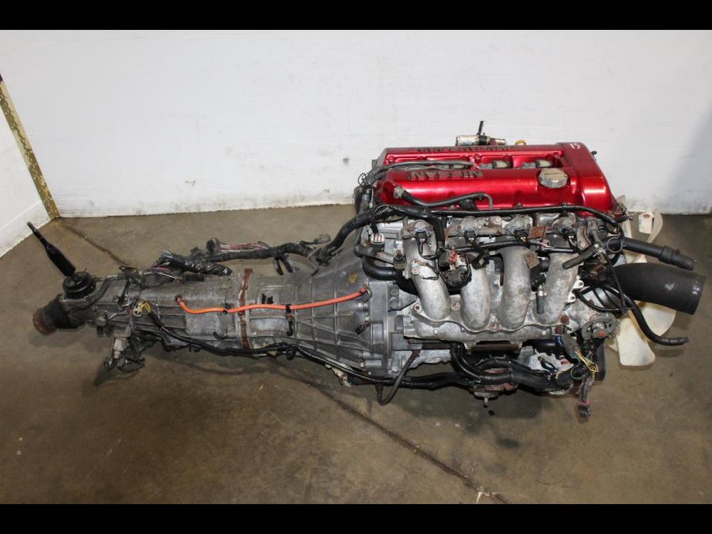 JDM NISSAN SILVIA 180SX SR20DET S13 TURBO RED TOP ENGINE 5SPEED MANUAL RWD TRANSMISSION: Image 6